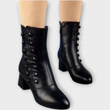 Elegantní kotníkové boty na středním podpatku