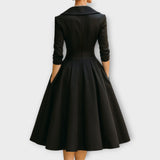 Midi šaty z saténu