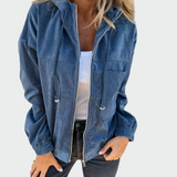 Sametový blazer s pruhy