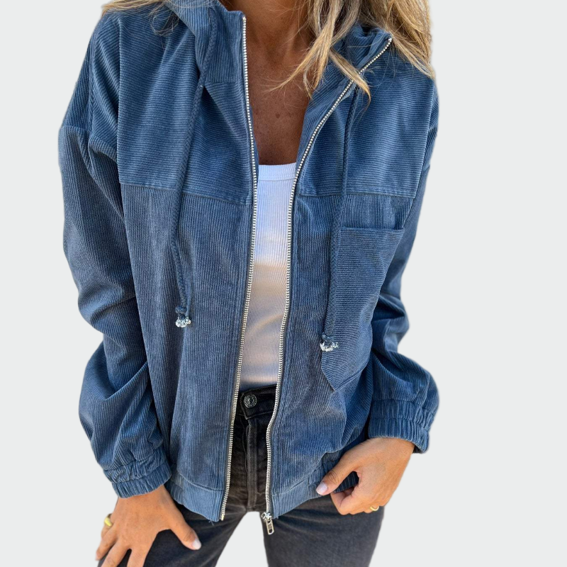 Sametový blazer s pruhy