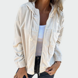 Sametový blazer s pruhy