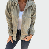 Sametový blazer s pruhy