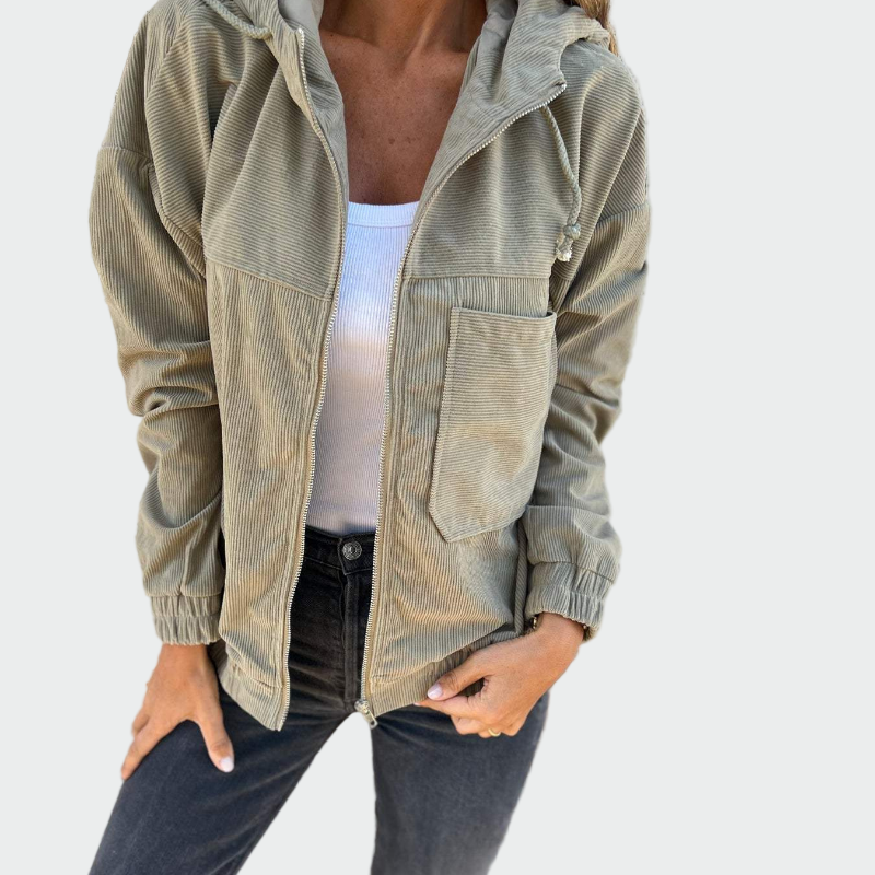 Sametový blazer s pruhy