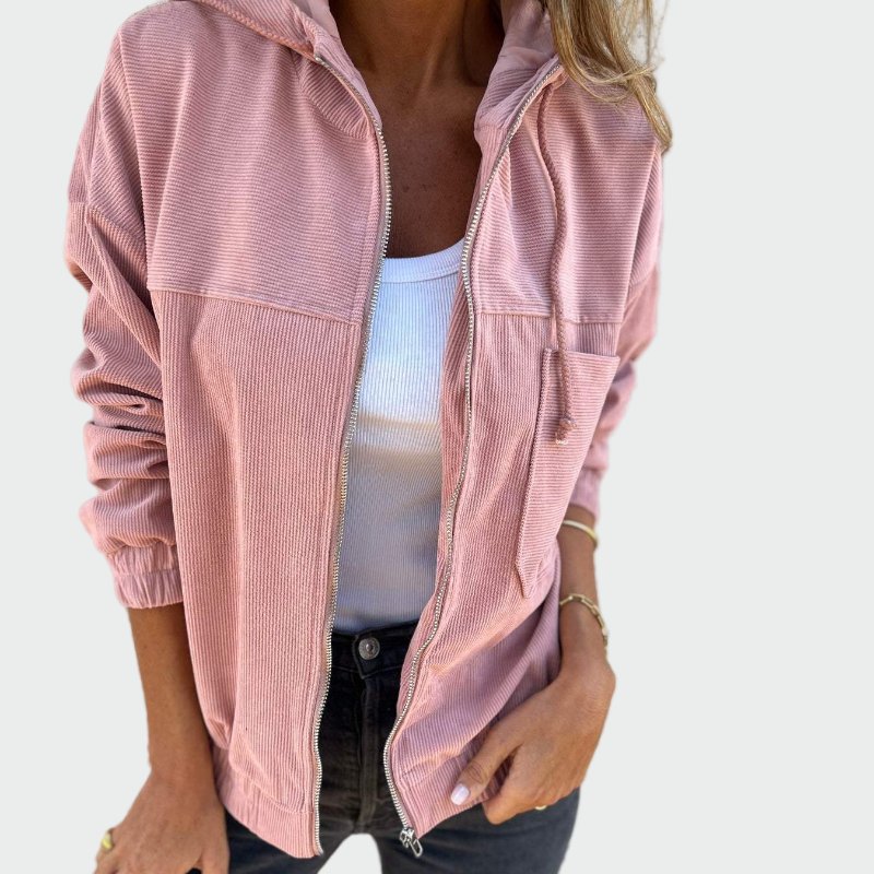 Sametový blazer s pruhy