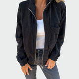 Sametový blazer s pruhy