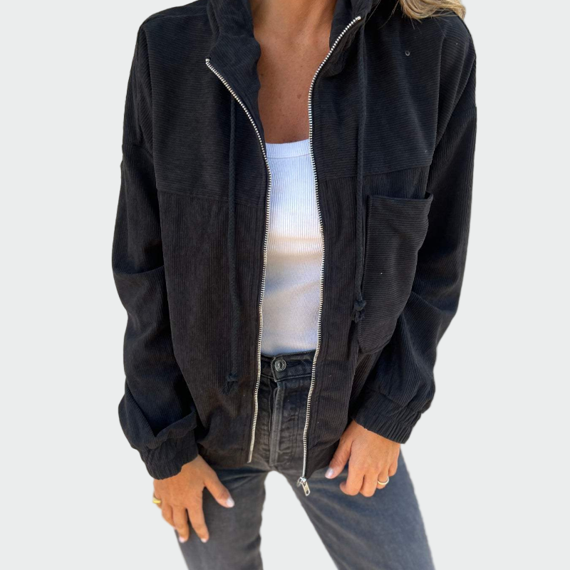 Sametový blazer s pruhy