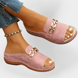 Ortopedické kožené žabky