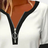 Tričko s dlouhým rukávem a zipem