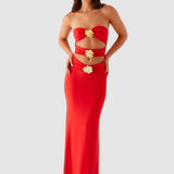 AURA - Šaty Scarlet Bloom