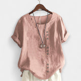 Blůza s krátkým rukávem a knoflíky