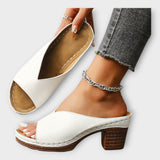 Podpatky s Tlustým Podpatkem a Otevřenou Zadní Částí