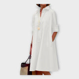 Ručně vyrobené šaty s geometrickým vzorem