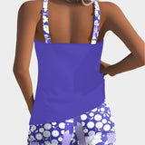 Pohodlné dvoudílné plavky s květinovým vzorem