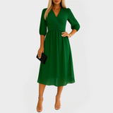 Vzdušné hedvábné šifónové šaty pro elegantní příležitosti