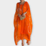 Maxi Kaftan s Průhlednou Texturou