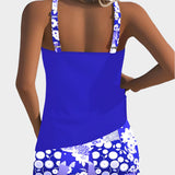 Pohodlné dvoudílné plavky s květinovým vzorem