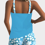 Pohodlné dvoudílné plavky s květinovým vzorem