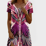 Vintage šaty s krátkým rukávem