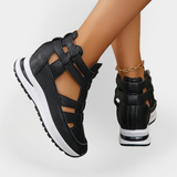 Elegantní lehké sandály na podpatku se zipem na boku