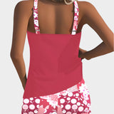 Pohodlné dvoudílné plavky s květinovým vzorem