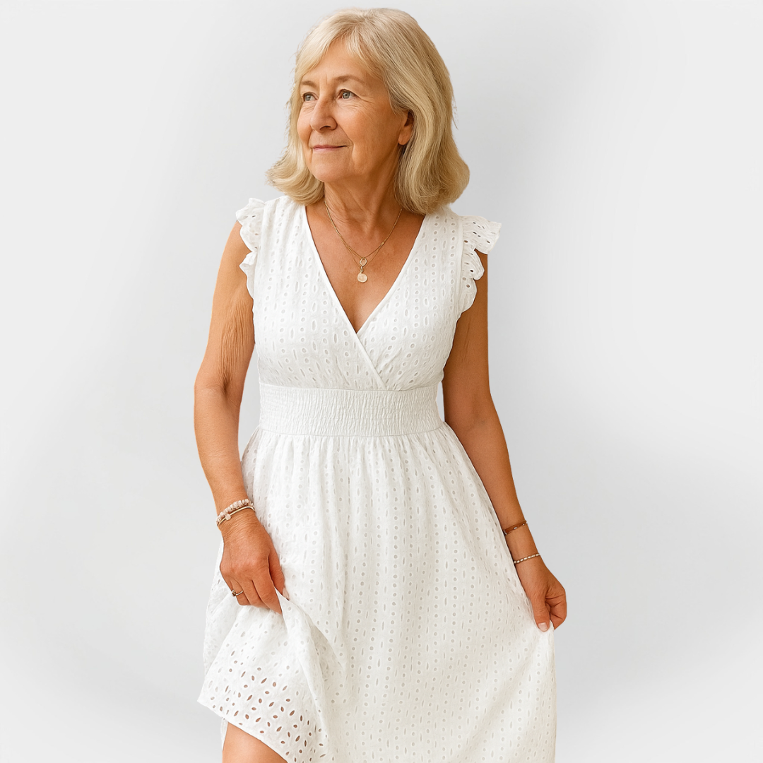 Impozantní šaty s nafouknutým pasem