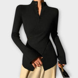 Michiko – Elegantní Slim Fit Pletený Top