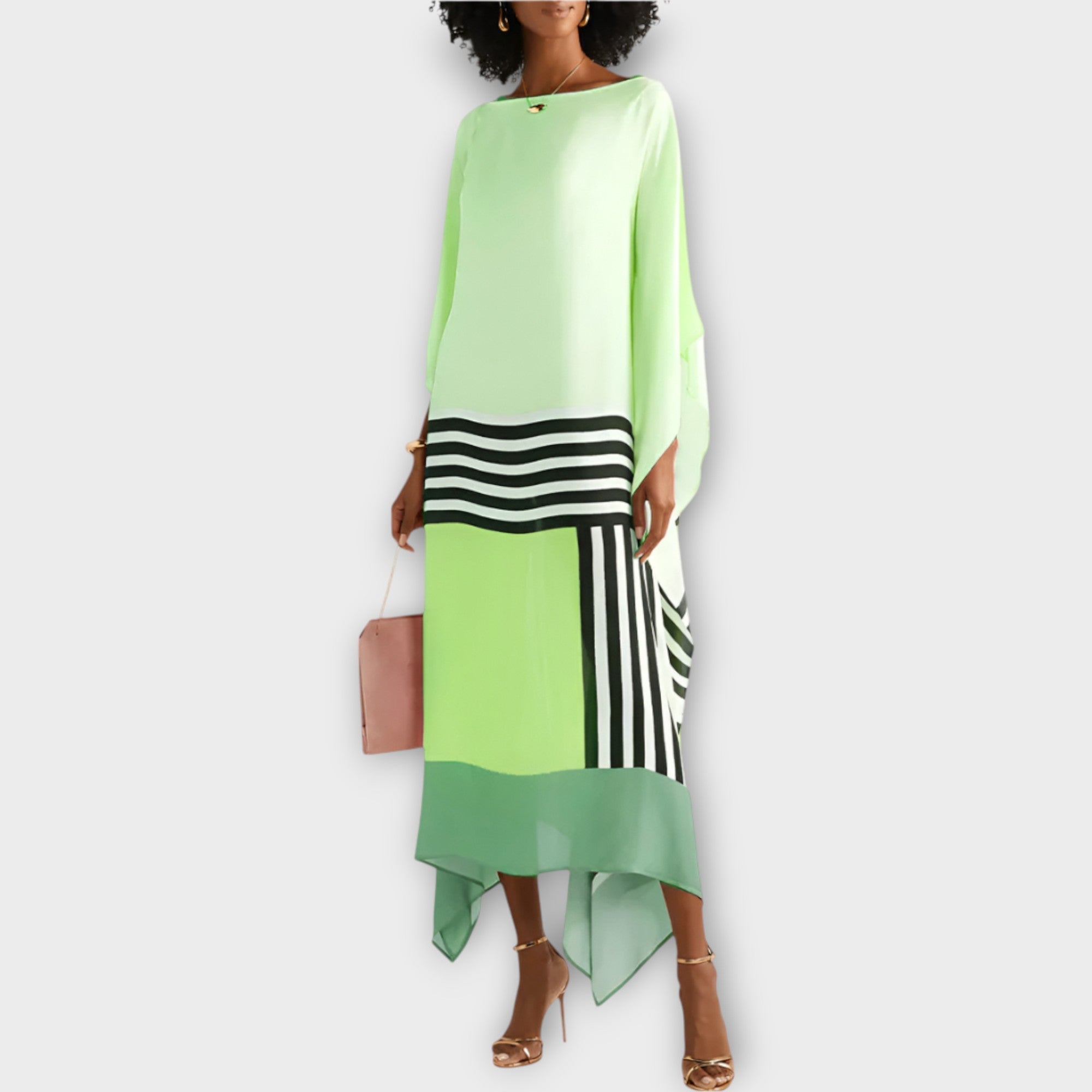 Kaftan s liniovým designem