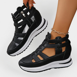 Elegantní lehké sandály na podpatku se zipem na boku