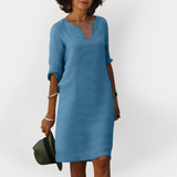Každodenní šaty s V výstřihem