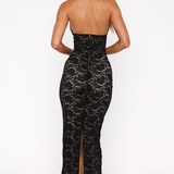 AURA - Maxi šaty s krajkou