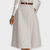 Elegantní sako šaty s páskem ve tvaru A