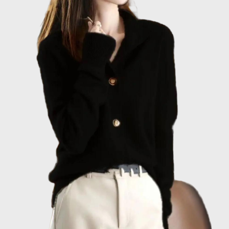 Elegantní a pohodlný pletený vest