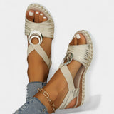 Římské sandály s pletením