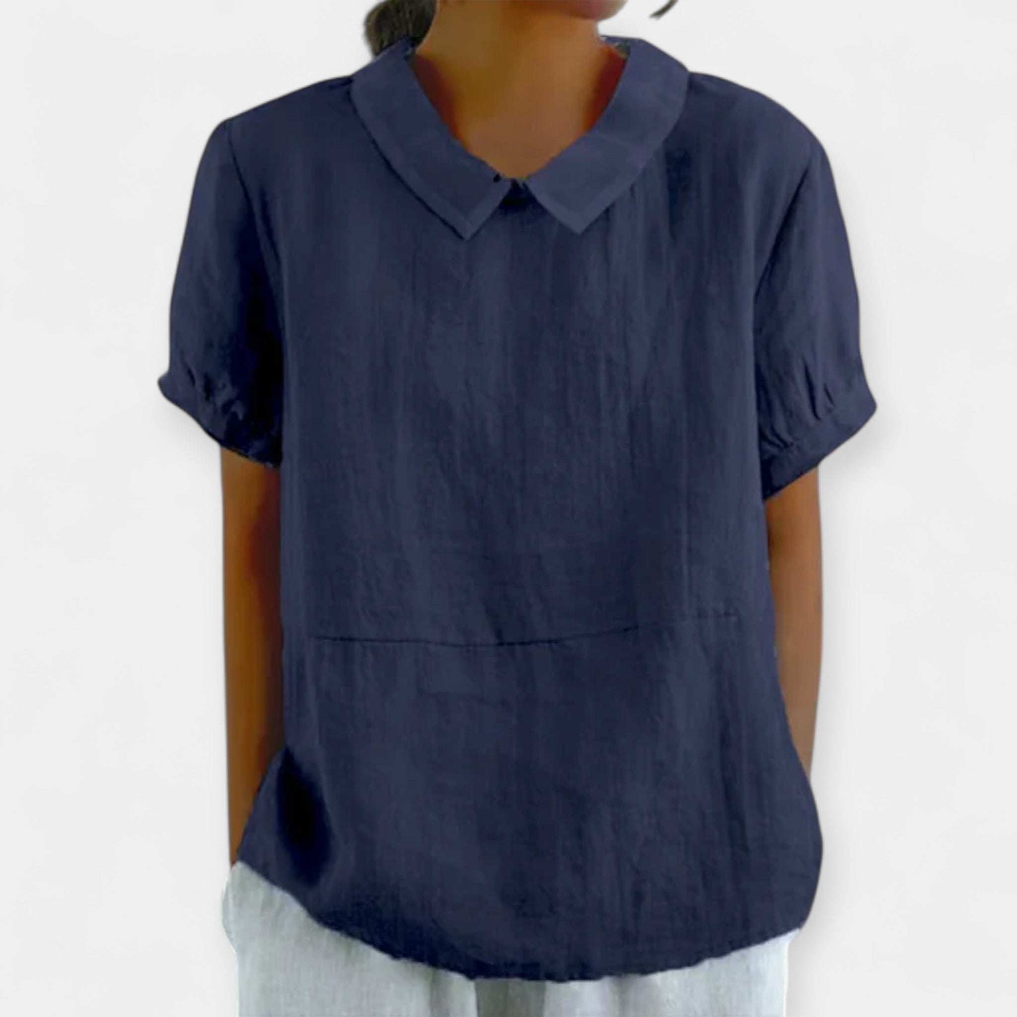 Bavlněná blůza s límečkem