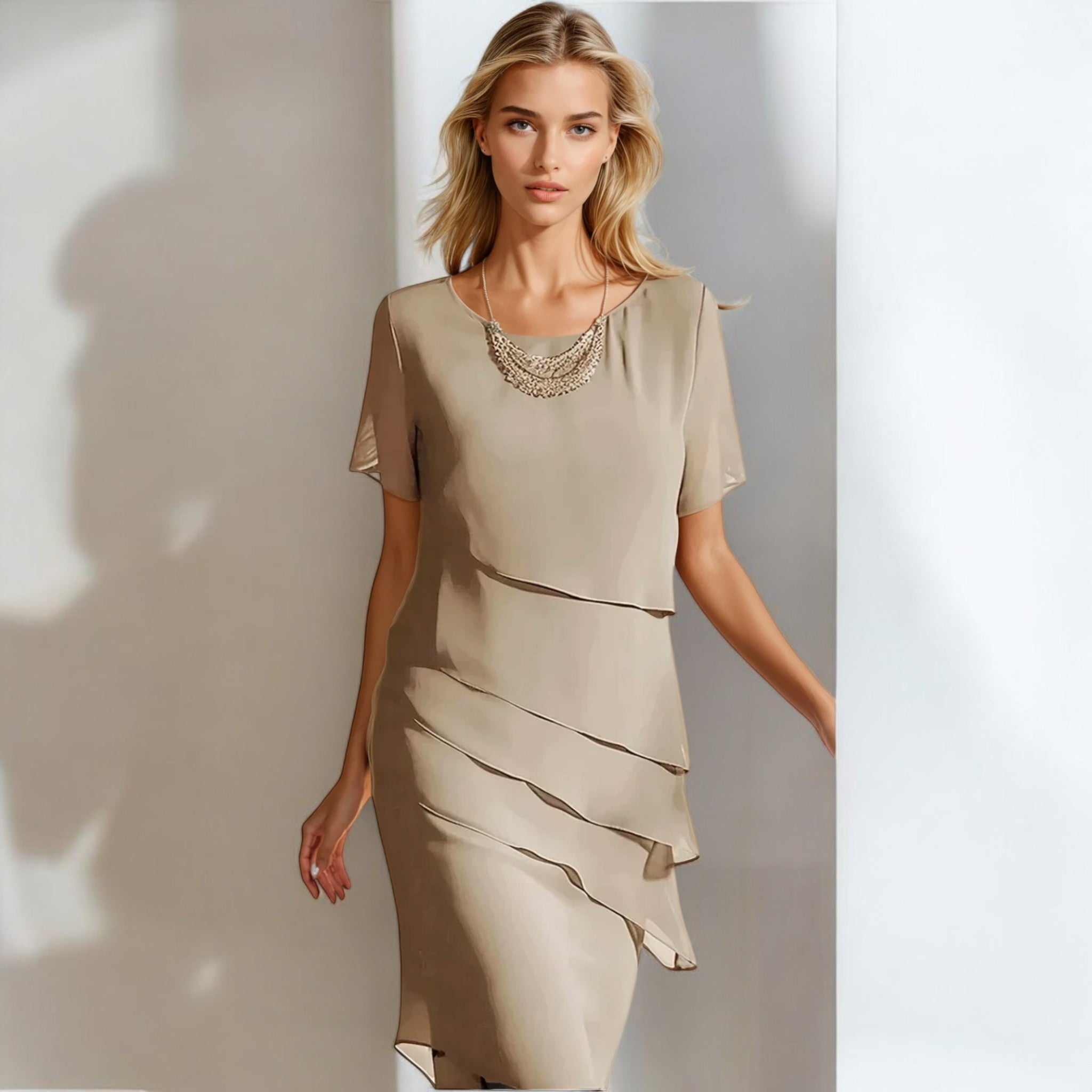 Elegantní šifónové šaty