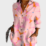 Bavlněná blůza s květinovým vzorem