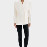 Sochařská bunda s výraznými rameny