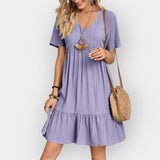 Mini šaty s V výstřihem