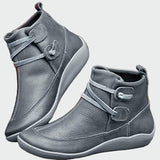 Prémiové ortopedické kožené kotníkové boty