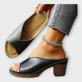 Podpatky s Tlustým Podpatkem a Otevřenou Zadní Částí