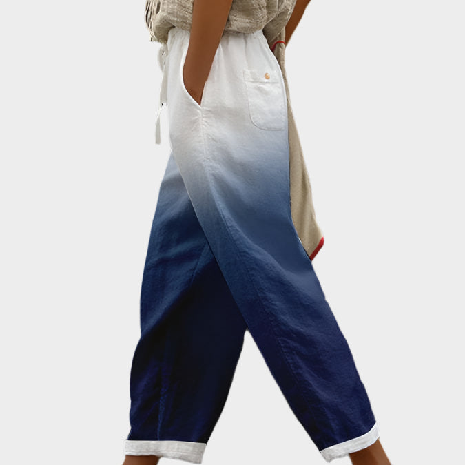 Uvolněné kalhoty s potiskem