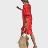 Midi květinové šaty