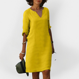 Každodenní šaty s V výstřihem