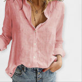 Pohodlná lněná blůza