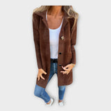 Vlněný kabát s elegantním zapínáním