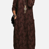 Cassie - Ležérní zimní šaty s kulatým výstřihem