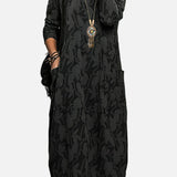 Cassie - Ležérní zimní šaty s kulatým výstřihem