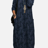 Cassie - Ležérní zimní šaty s kulatým výstřihem