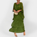 Sukně s plisováním a dvojitým efektem