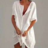 Organické letní šaty vyrobené z bavlny a lnu pro pohodové letní chvíle